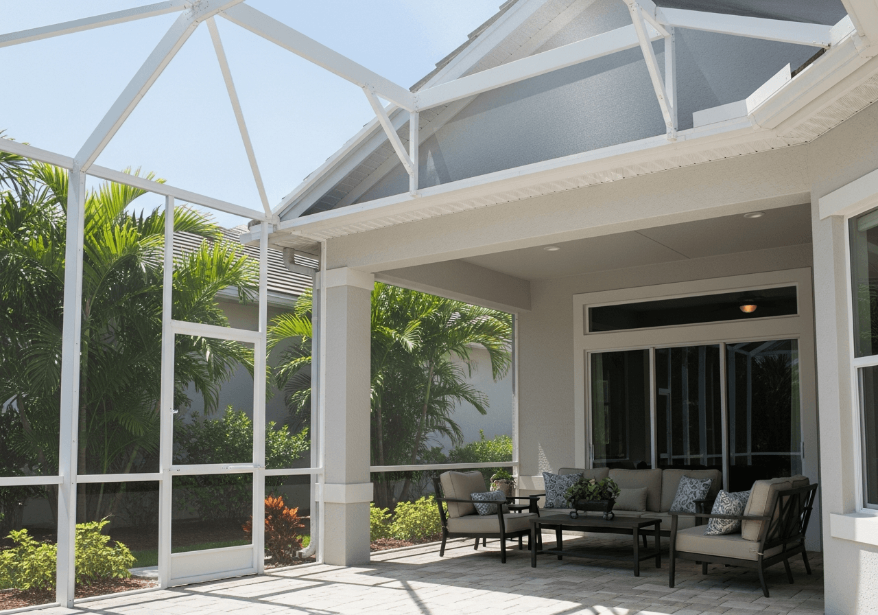 Lanai Screen Repair — after example